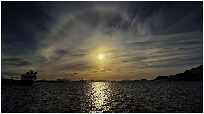 Halo auf Spitzbergen