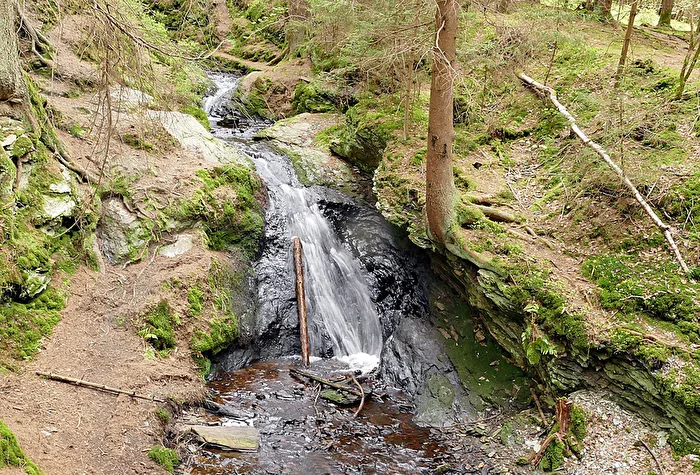 Kleiner Wasserfall im Vogtland