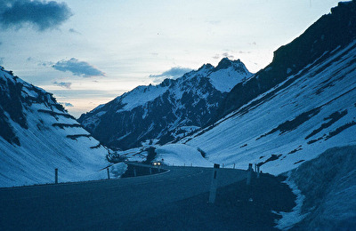 KATZENAUGEN AUF DER ARLBERGSTRASSE IN VORARLBERG, ÖSTERREICH!