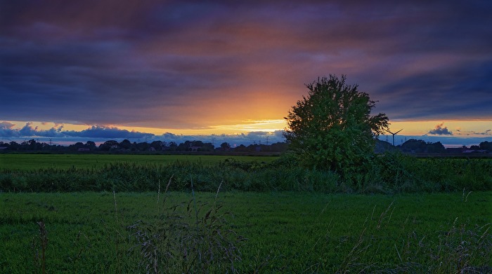 Sonnenuntergang im Maadetal