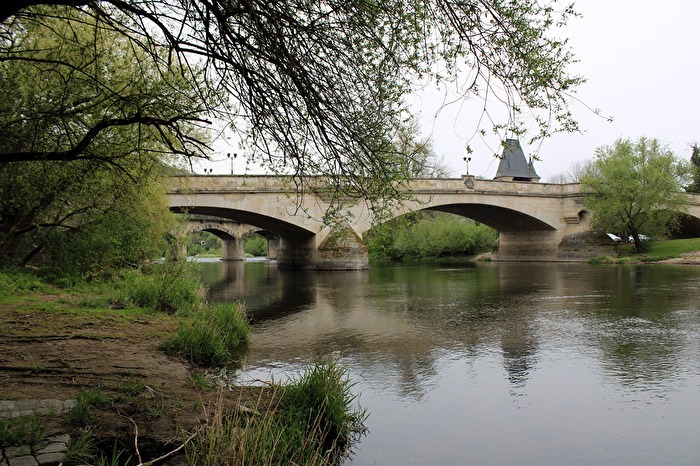 Die Saale in Bad Kösen