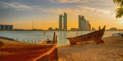 Blick auf Abu Dhabi