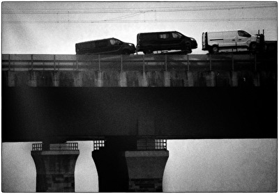 Werratalbrücke bei Nebel