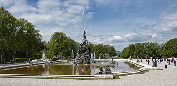 Brunnen in Betrieb