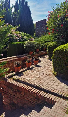 Pflasterstein / in der Alcazaba von Málaga