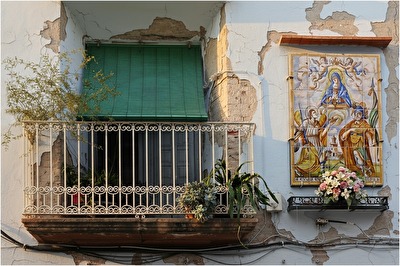 Spanische Hausfassade