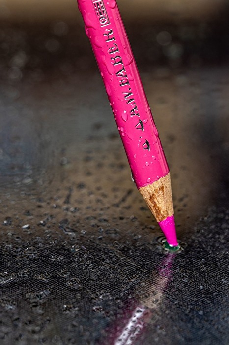 Der nasse Stift Schreibmaschine