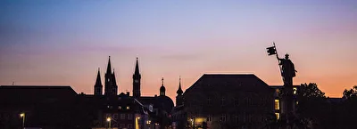 Erweiterte Silhouette von Würzburg