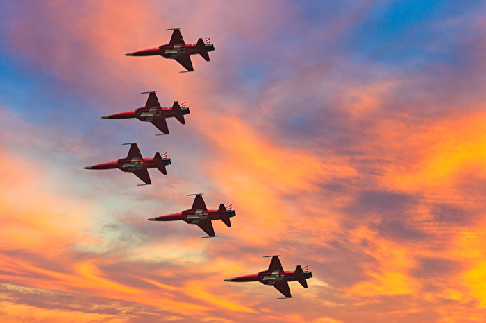 Patrol Suisse im Formationsflug