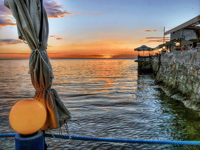 Sonnenuntergang in Umag / Kroatien