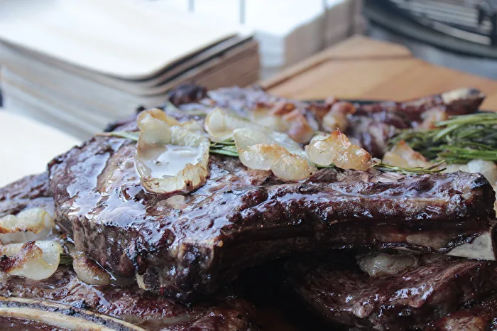 T-Bone Steak with Lardo & Rosemary