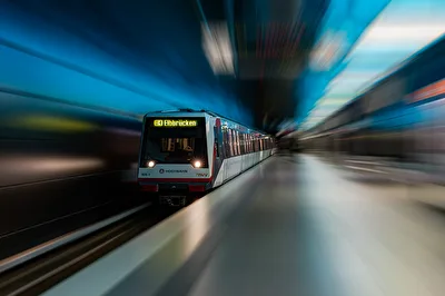 Bewegungsunschärfe Zug bekommen ...