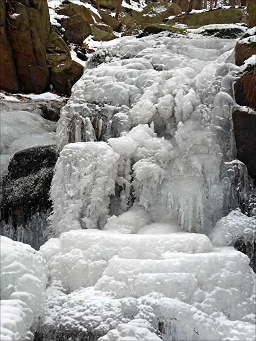 frosted streambed