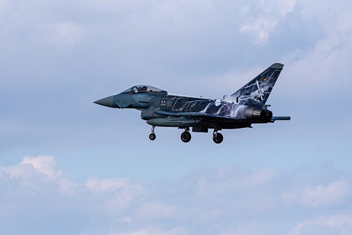 Eurofighter im Landeanflug