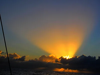 Sonnenaufgang  auf der Südsee
