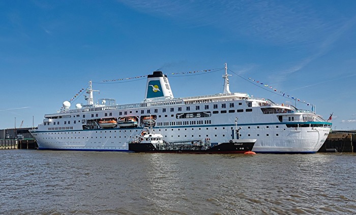 Warten auf Passagiere