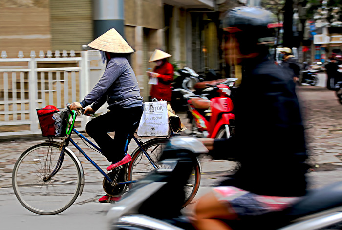 Straßenszene in Hanoi