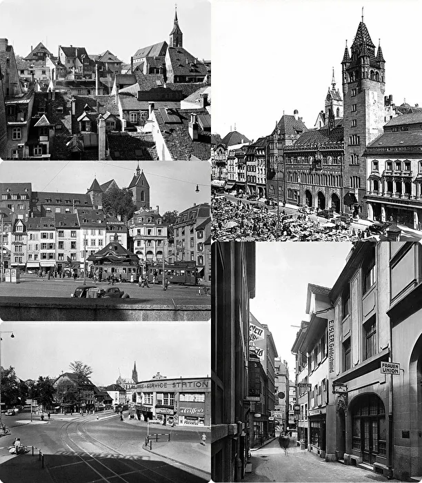 Basler Stadt Impressionen auf früheren Zeiten