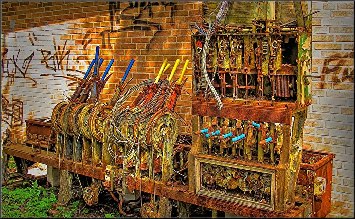 Innereien aus einem alten Stellwerk