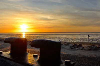 Sonnenuntergang an der Nordsee