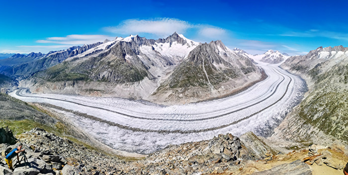 Altetschkletscher in der Schweiz