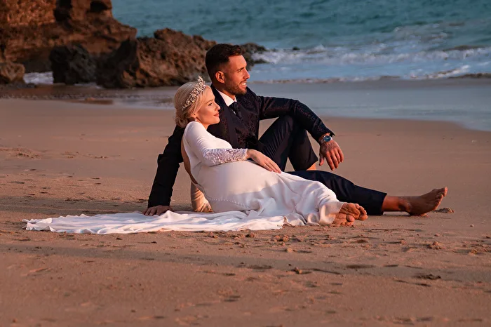 Spontanes Hochzeits-Shooting am andalusischen Strand
