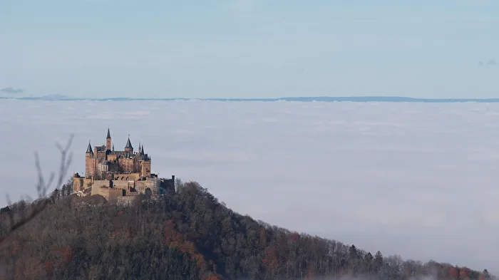 Hohenzollern Castle in a Bath of Fog