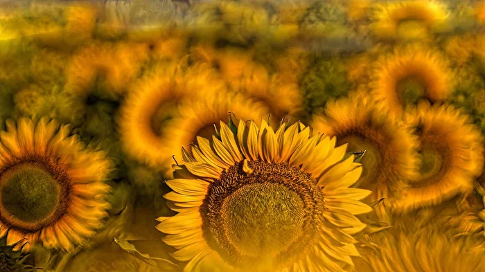 A sea of sunflowers.