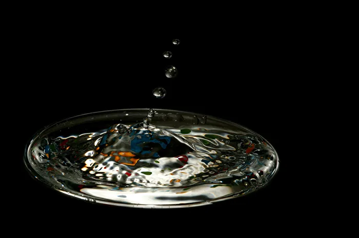 A slice of spring water