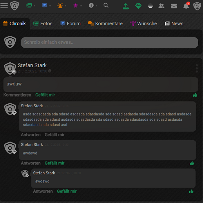 Startseite verbessert
