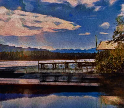 Gemäldelook vom Kirchsee