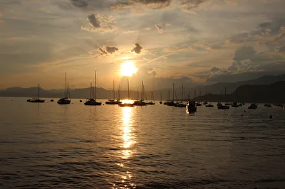 Sonnenuntergang über Bardolino