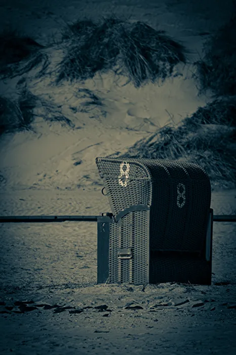 Der Korb am Strand