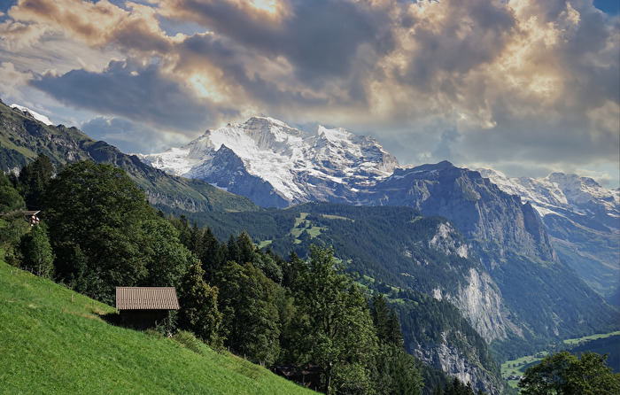 Der Blick zum Eiger