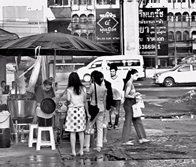 Auf dem Weg zur Arbeit