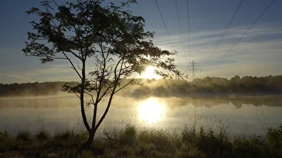 An meinem Lieblingsort beim Sonnenaufgang