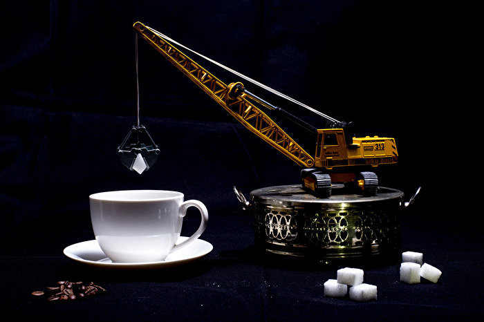 Kaffeetasse Kaffee Achtung Bauarbeiten!