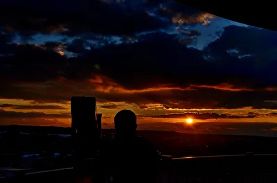 Sonnenuntergang auf dem Lousberg in Aachen