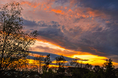 Sonnenuntergang gestern 21Uhr