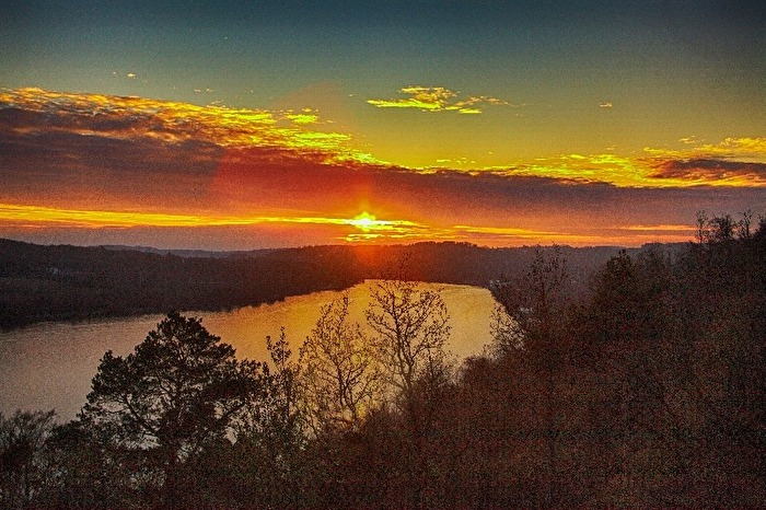 Sun goes down