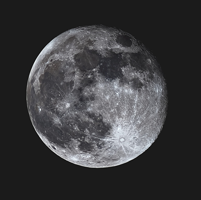 Der Mond kam dann gestern doch nochmal raus