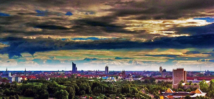 Himmel über Leipzig