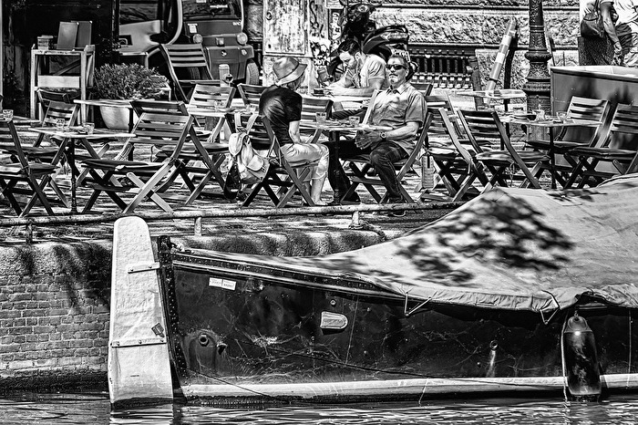 In den Straßen von Amsterdam.