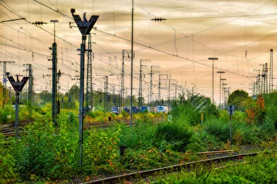 Am Bahnhof