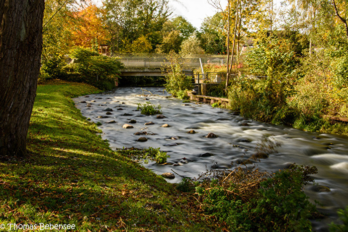 Alte Schwentine in Preetz, nähe Kiel. Langzeitbelichtung