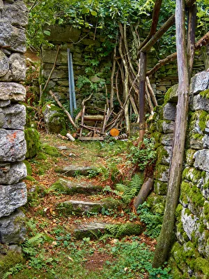 Stufen zum Arbeitsplatz