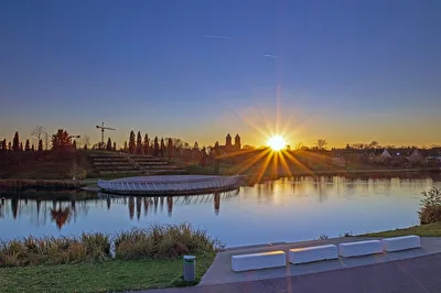 Sonnenuntergang zu Hause
