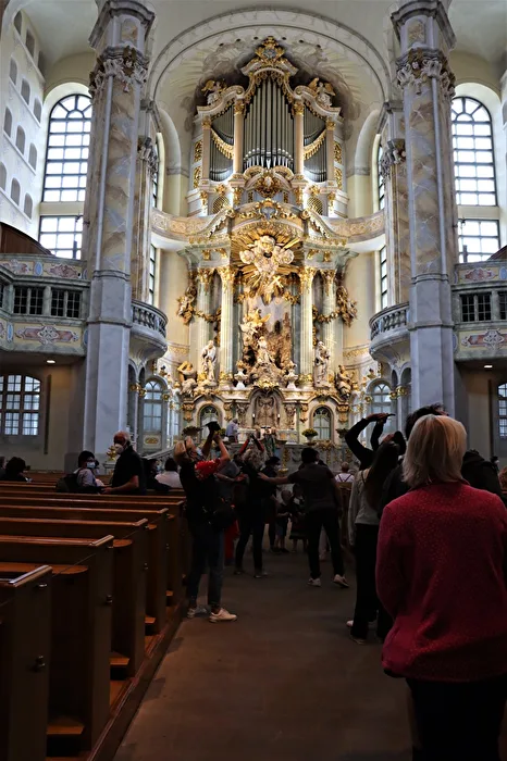 In der Frauenkirche von Dresden