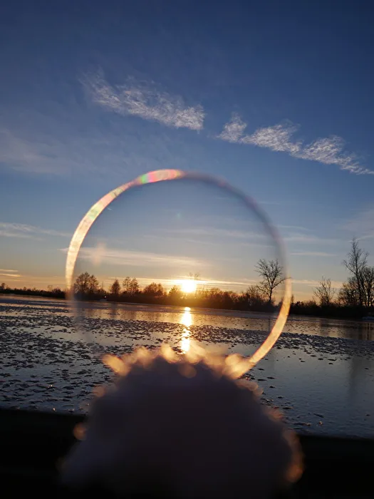 Sunset in a Soap Bubble