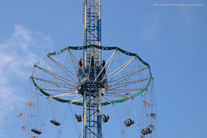 Aufbau Stoppelmarkt in Vechta